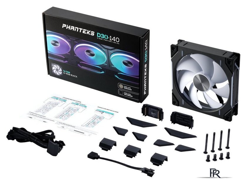 Вентилятор для корпуса Phanteks D30-140 D-RGB Regular Black PH-F140D30_DRGB_PWM_BK01 - Изображение №2 — Интернет-магазин ПроЗаказ