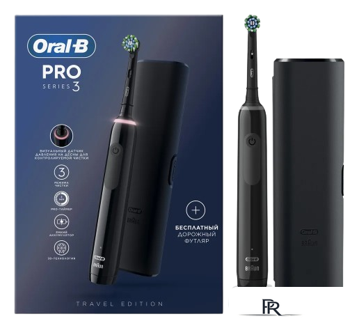 Электрическая зубная щетка Oral-B PRO Series 3 3500 D505.513.3X (черный) - Изображение №1 — Интернет-магазин ПроЗаказ