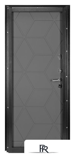 Металлическая дверь Guard Термо MG75 87х205 правая (черное серебро/серый) - Изображение №3 — Интернет-магазин ПроЗаказ