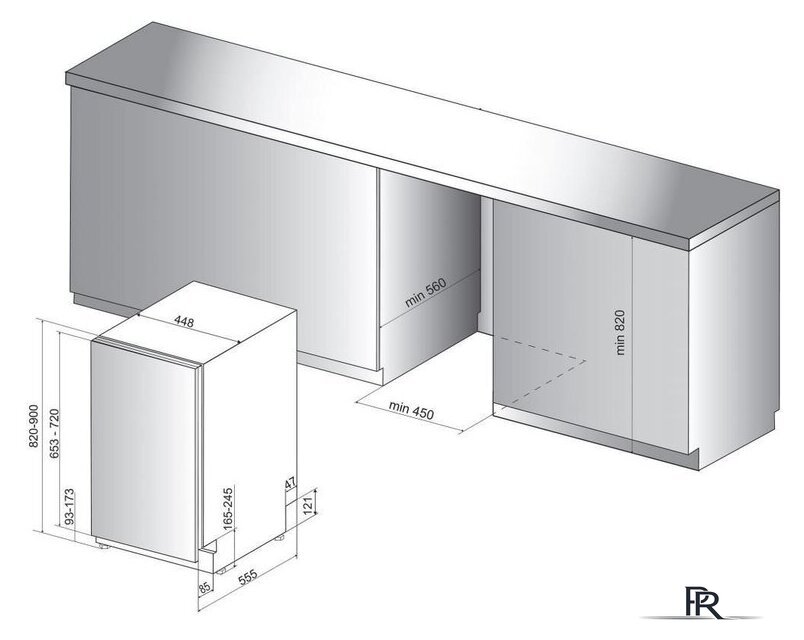 Встраиваемая посудомоечная машина Whirlpool WSIO 3T223 PCE X - Изображение №2 — Интернет-магазин ПроЗаказ