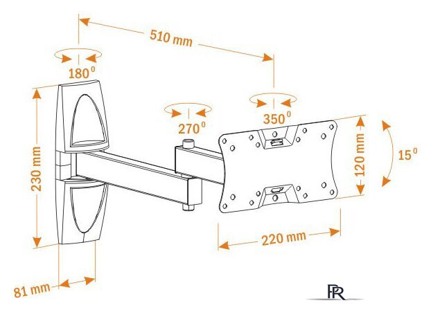 Кронштейн для телевизора Holder LCDS-5064 - Изображение №2 — Интернет-магазин ПроЗаказ