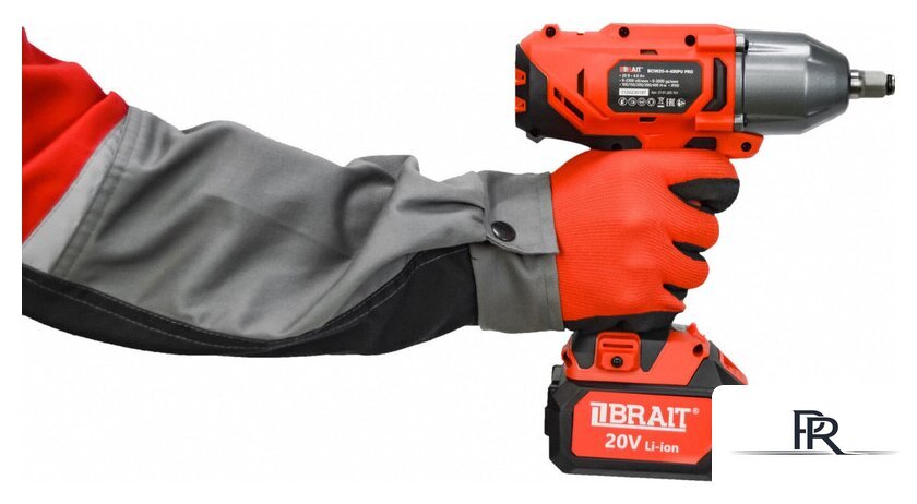 Гайковерт Brait BCIW20-4-400PU Pro 21.01.205.101 (с 1-им АКБ, кейс) - Изображение №5 — Интернет-магазин ПроЗаказ