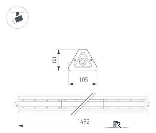 Линейный светильник Arlight SP-LAGERN-L1500-250W Day5000 WH 90х110deg 052428 - Изображение №3 — Интернет-магазин ПроЗаказ