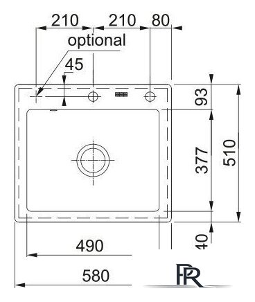 Кухонная мойка Franke Mythos MTK 610-49 124.0442.552 (черный матовый) - Изображение №2 — Интернет-магазин ПроЗаказ