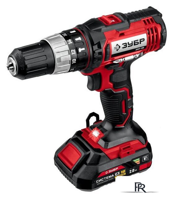 Дрель-шуруповерт Зубр Мастер ДШУ-185-22 (с 2-мя АКБ, кейс) - Изображение №2 — Интернет-магазин ПроЗаказ