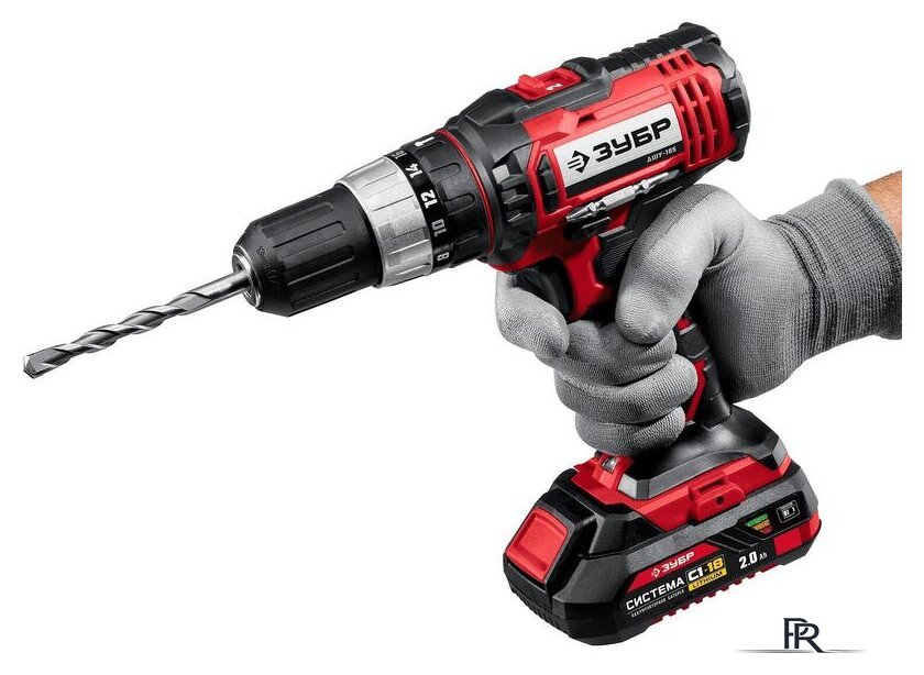 Дрель-шуруповерт Зубр Мастер ДШУ-185-22 (с 2-мя АКБ, кейс) - Изображение №5 — Интернет-магазин ПроЗаказ