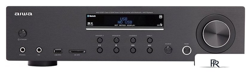 Интегральный усилитель Aiwa AMU-120BT (черный) - Изображение №2 — Интернет-магазин ПроЗаказ