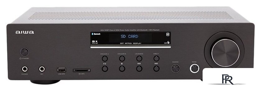 Интегральный усилитель Aiwa AMU-120BT (черный) - Изображение №1 — Интернет-магазин ПроЗаказ