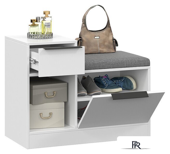 Банкетка Трия Агата комбинированная (белый) - Изображение №3 — Интернет-магазин ПроЗаказ