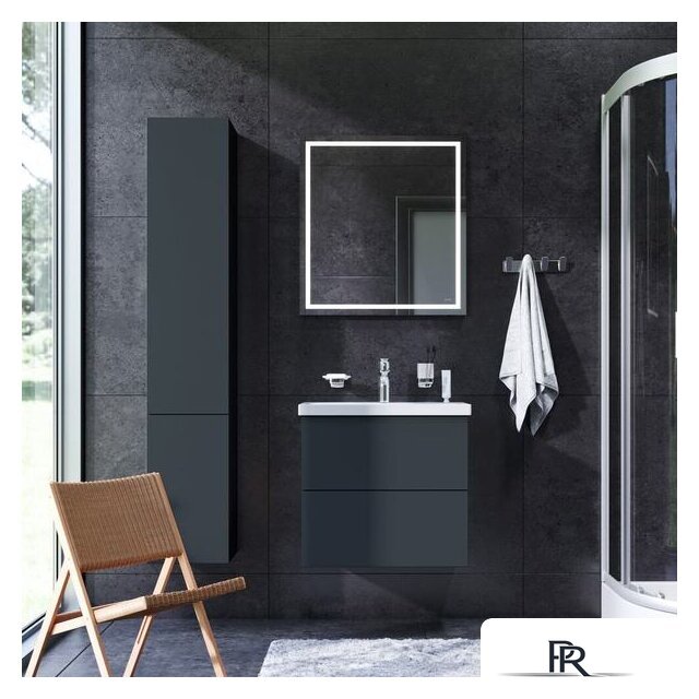  AM.PM Тумба под умывальник Gem 60 M90FHX06022GM (2 ящика, графит) - Изображение №6 — Интернет-магазин ПроЗаказ