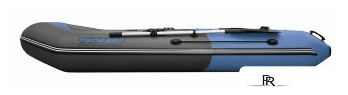 Моторно-гребная лодка Муссон 3000 С (серый/синий) - Изображение №9 — Интернет-магазин ПроЗаказ