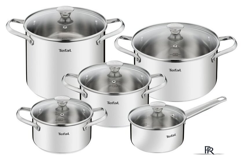 Набор кастрюль Tefal Cook Eat B921SA55 - Изображение №1 — Интернет-магазин ПроЗаказ