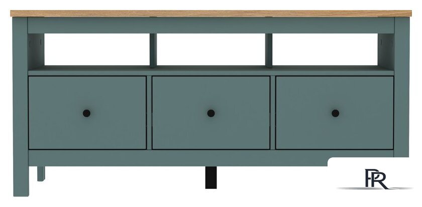 Тумба Mio Tesoro Сага 3 ящика 2.08.03.090.16 (темно-бирюзовый/ясень) - Изображение №3 — Интернет-магазин ПроЗаказ