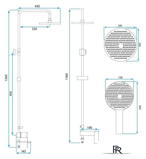 Душевая система  Rea Veneta REA-P7842 - Изображение №5 — Интернет-магазин ПроЗаказ