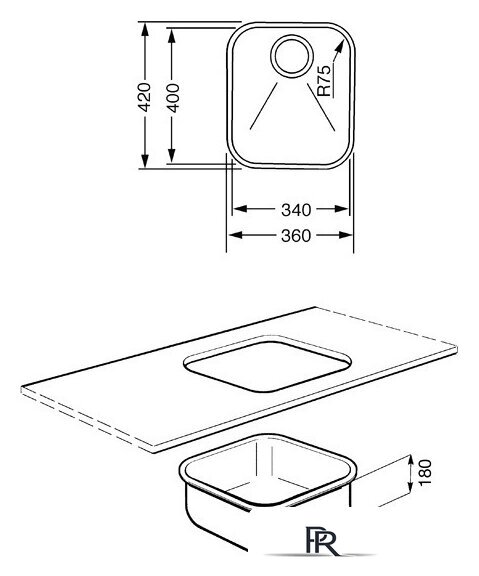Кухонная мойка Smeg UM40 - Изображение №2 — Интернет-магазин ПроЗаказ