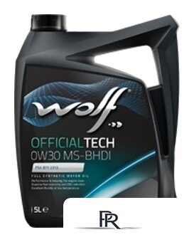Моторное масло Wolf OfficialTech 0W-30 MS-BHDI 5л - Изображение №1 — Интернет-магазин ПроЗаказ
