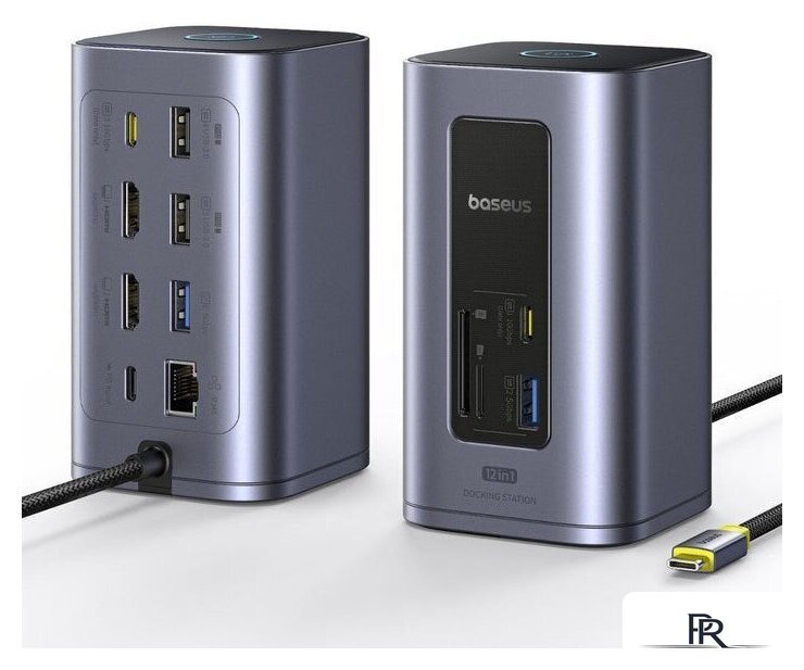 Док-станция Baseus Nomos NU1 Air Win 12-in-1 Docking Station B00568103813-00 - Изображение №6 — Интернет-магазин ПроЗаказ