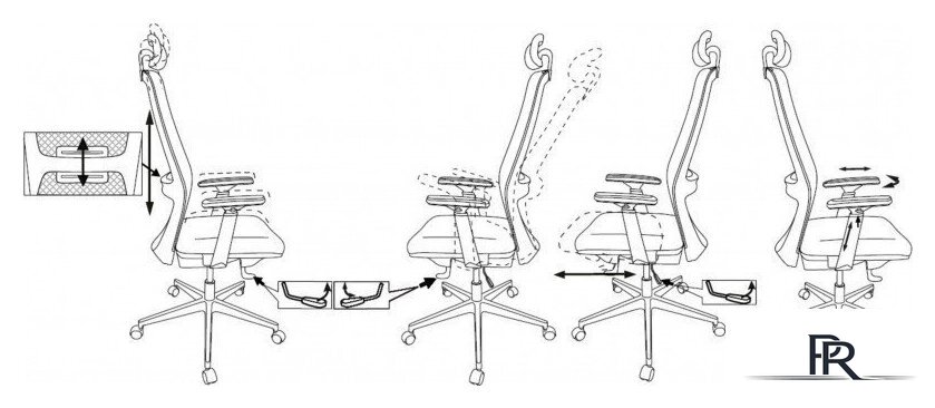 Офисное кресло Бюрократ MC-912-H (черный) - Изображение №12 — Интернет-магазин ПроЗаказ