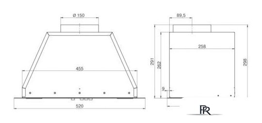 Кухонная вытяжка Elikor Врезной блок 52П-400-П3Д (черный) - Изображение №2 — Интернет-магазин ПроЗаказ