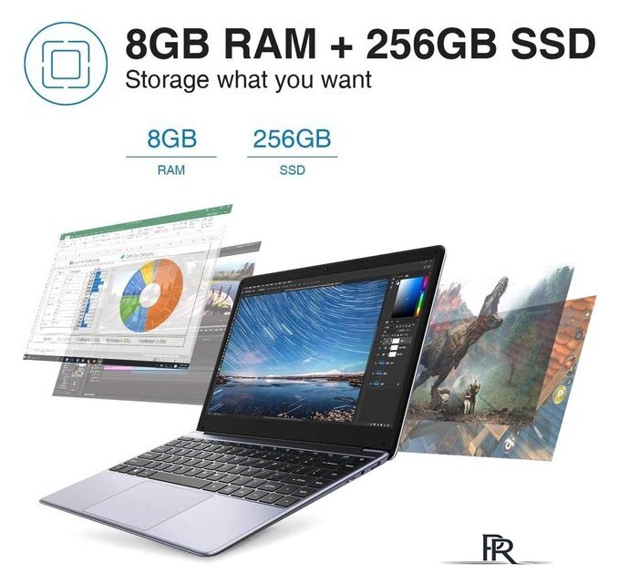 Ноутбук Chuwi HeroBook Pro N4020 8GB+256GB Win11 Home - Изображение №7 — Интернет-магазин ПроЗаказ