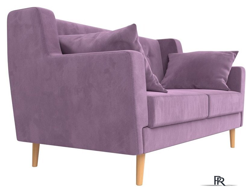 Диван Лига диванов Брайтон 281 2-х местная 108927 (микровельвет, сиреневый) - Изображение №4 — Интернет-магазин ПроЗаказ