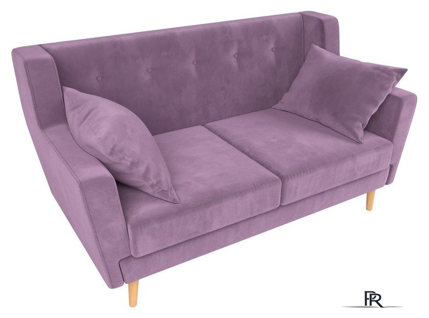 Диван Лига диванов Брайтон 281 2-х местная 108927 (микровельвет, сиреневый) - Изображение №3 — Интернет-магазин ПроЗаказ