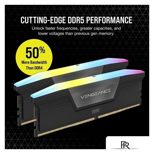 Оперативная память Corsair Vengeance RGB 2x16ГБ DDR5 6000 МГц CMH32GX5M2B6000C30 - Изображение №3 — Интернет-магазин ПроЗаказ