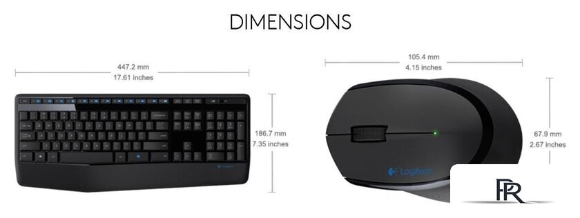 Офисный набор Logitech Wireless Combo MK345 920-008534 - Изображение №6 — Интернет-магазин ПроЗаказ