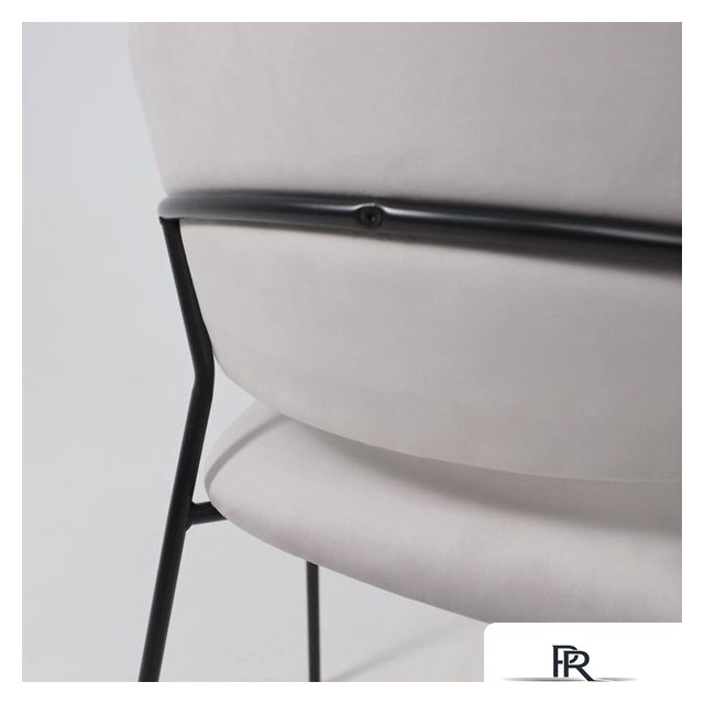 Стул с подлокотниками Алвест AV 433 (светло-серый бархат H-09/черный) - Изображение №15 — Интернет-магазин ПроЗаказ