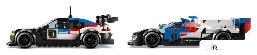 Конструктор LEGO Speed Champions 76922 Гоночные автомобили BMW M4 GT3 и BMW M Hybrid V8 - Изображение №3 — Интернет-магазин ПроЗаказ