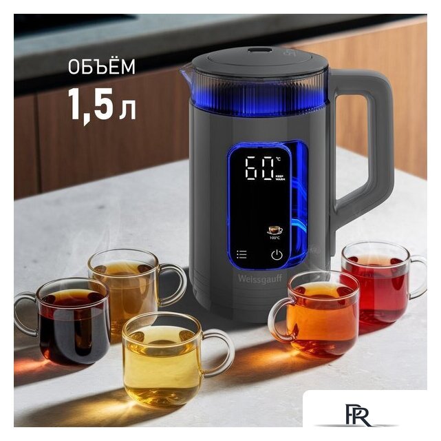 Электрический чайник Weissgauff WK 1520 Dt Touch BodyCool - Изображение №11 — Интернет-магазин ПроЗаказ