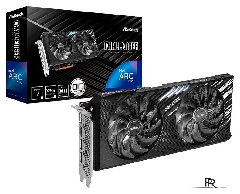 Видеокарта ASRock Intel Arc A750 Challenger SE 8GB OC A750 CL SE 8GO - Изображение №6 — Интернет-магазин ПроЗаказ