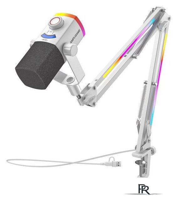 Проводной микрофон FIFINE AM8PROTW (белый) - Изображение №3 — Интернет-магазин ПроЗаказ