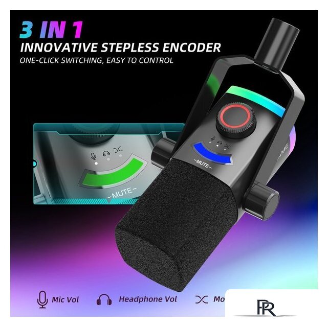 Проводной микрофон FIFINE AM8PROTW (белый) - Изображение №4 — Интернет-магазин ПроЗаказ