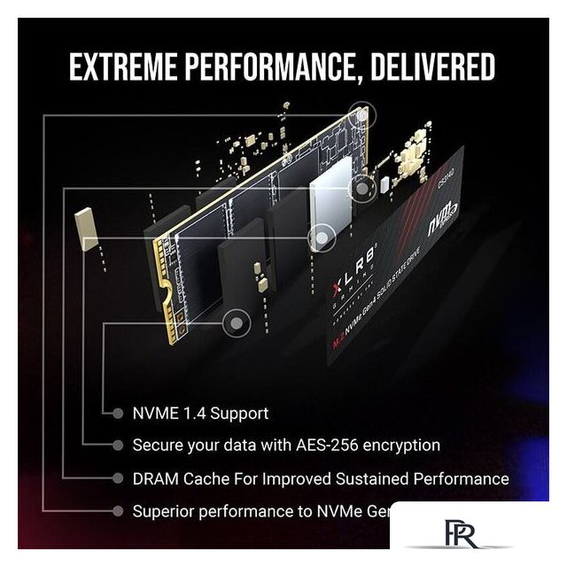 SSD PNY XLR8 CS3140 Heatsink 2TB M280CS3140-2TB-RB - Изображение №5 — Интернет-магазин ПроЗаказ