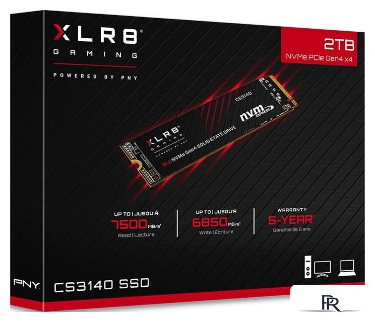 SSD PNY XLR8 CS3140 Heatsink 2TB M280CS3140-2TB-RB - Изображение №6 — Интернет-магазин ПроЗаказ