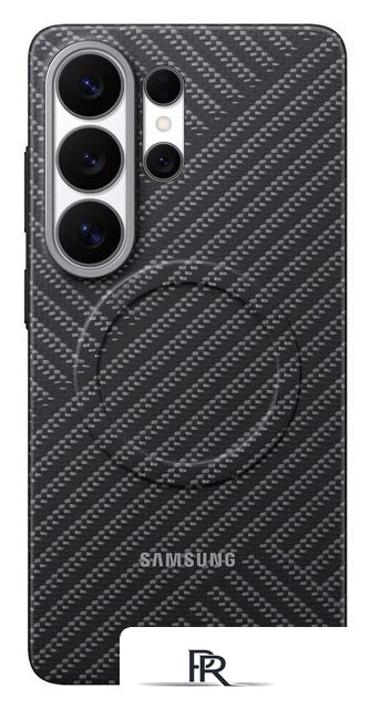 Чехол для телефона Samsung Carbon Magnet Case для Samsung Galaxy S26 Ultra (темно-серый) - Изображение №3 — Интернет-магазин ПроЗаказ