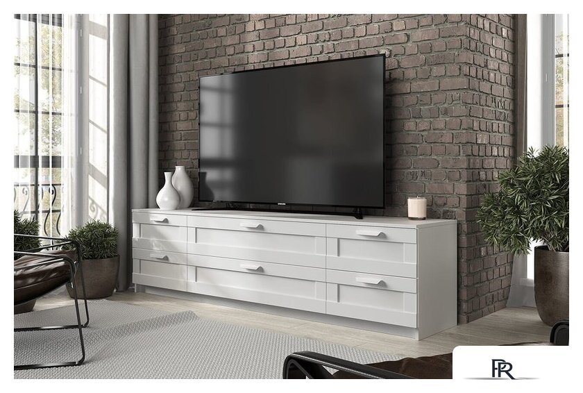 Тумба Anrex Skagen RTV 6S (белый) - Изображение №3 — Интернет-магазин ПроЗаказ