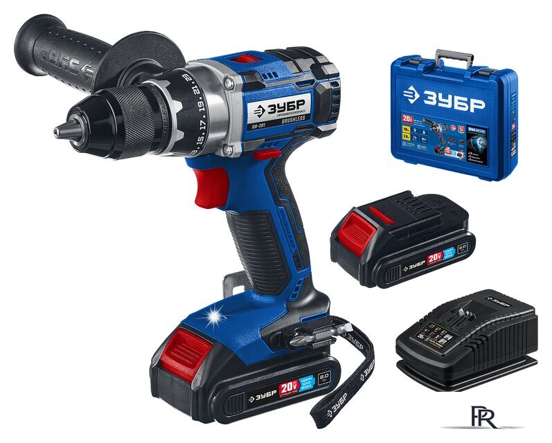 Дрель-шуруповерт Зубр Профессионал DB-201-22 (с 2-мя АКБ, кейс) - Изображение №1 — Интернет-магазин ПроЗаказ