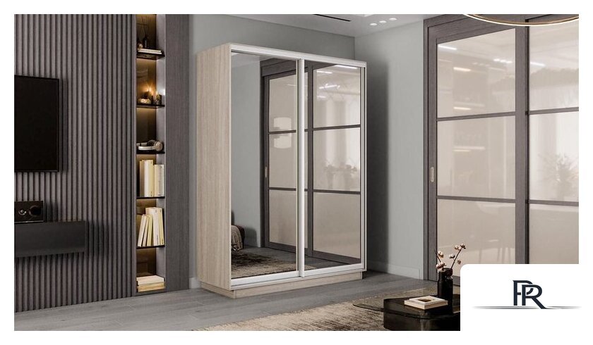 Шкаф-купе Трия Румер-2 СШК 3.140.70-13.13 2-х дверный (ясень шимо светлый/зеркало/зеркало) - Изображение №4 — Интернет-магазин ПроЗаказ