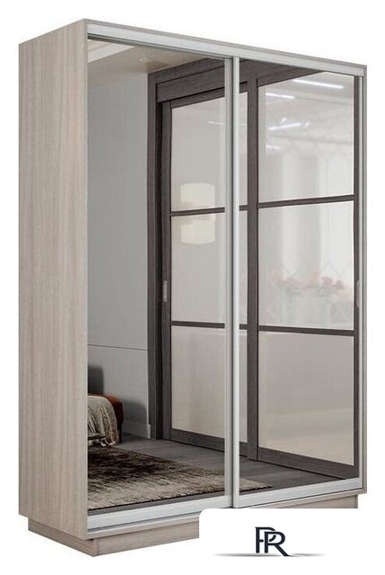 Шкаф-купе Трия Румер-2 СШК 3.140.70-13.13 2-х дверный (ясень шимо светлый/зеркало/зеркало) - Изображение №1 — Интернет-магазин ПроЗаказ