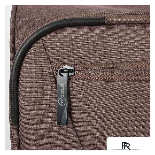 Чемодан-спиннер Grott 338-1001/3-20 (коричневый) - Изображение №6 — Интернет-магазин ПроЗаказ