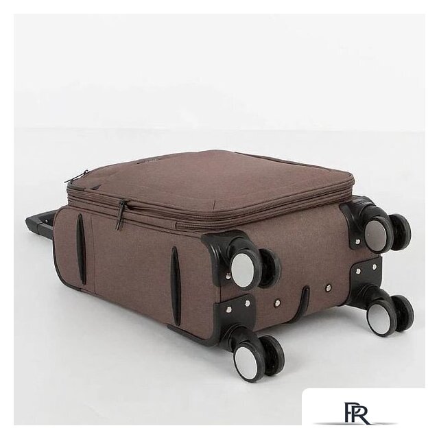 Чемодан-спиннер Grott 338-1001/3-20 (коричневый) - Изображение №4 — Интернет-магазин ПроЗаказ