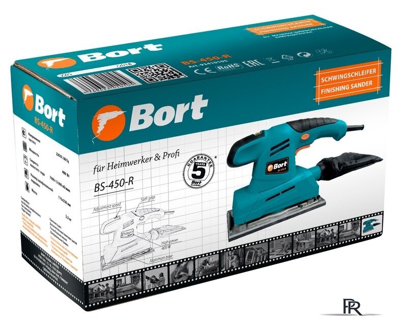 Виброшлифмашина Bort BS-450-R - Изображение №8 — Интернет-магазин ПроЗаказ