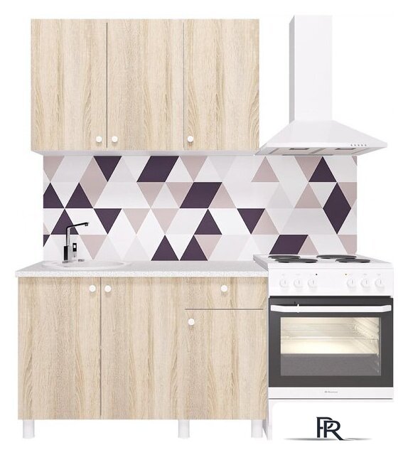 Готовая кухня Горизонт Point 120 (сонома) - Изображение №1 — Интернет-магазин ПроЗаказ