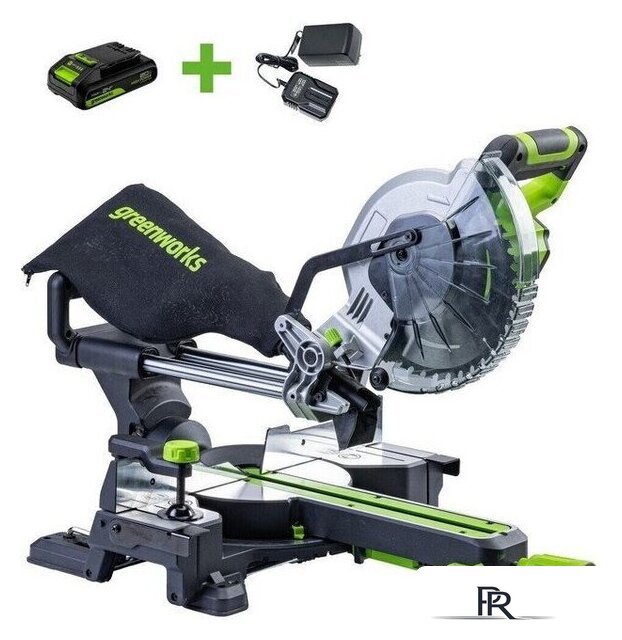 Торцовочная пила Greenworks GD24MS216 1501707UA (с 1-им АКБ) - Изображение №1 — Интернет-магазин ПроЗаказ