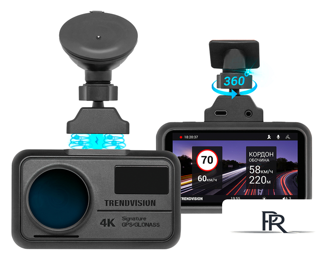 Видеорегистратор-GPS информатор (2в1) TrendVision TDR-725 Real 4K - Изображение №1 — Интернет-магазин ПроЗаказ