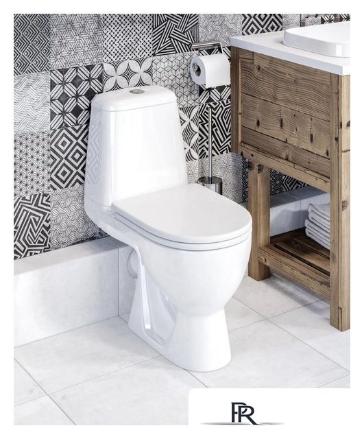 Унитаз напольный Sanita Luxe Max Comfort WC.CC/Max/2-DM/WHT.G/S1 (с сиденьем) - Изображение №6 — Интернет-магазин ПроЗаказ