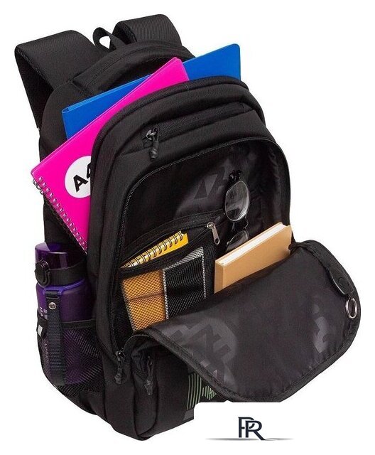 Школьный рюкзак Grizzly RU-530-6 (черный) - Изображение №8 — Интернет-магазин ПроЗаказ