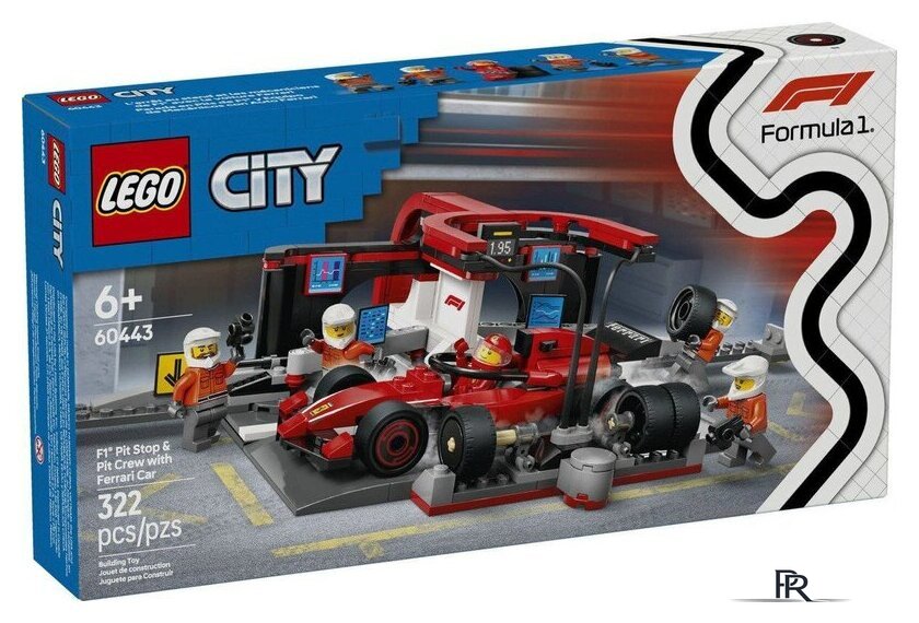 Конструктор LEGO City 60443 Пит-стоп F1 с автомобилем Ferrari - Изображение №1 — Интернет-магазин ПроЗаказ